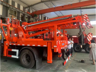 צ'ינגשאן KS5106 בום משושה טלסקופי מנוף משאית קומפלט עם משאית dump